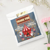 Magisch gloeiend carnaval circus party dank u bedankzakje (Gezegeld)
