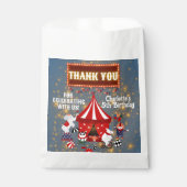 Magisch gloeiend carnaval circus party dank u bedankzakje (Voorkant)