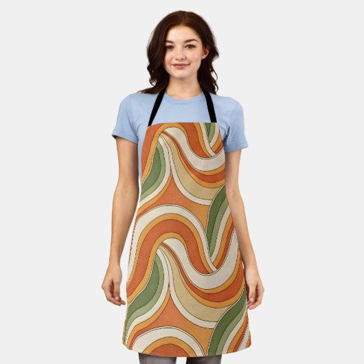 magisch golfpatroon schort (Gedragen)