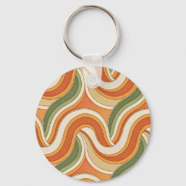 magisch golfpatroon sleutelhanger