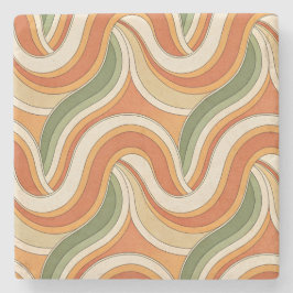 magisch golfpatroon stenen onderzetter