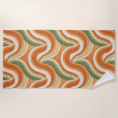 magisch golfpatroon strandlaken (Voorkant)