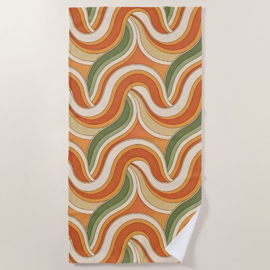 magisch golfpatroon strandlaken (Voorkant)