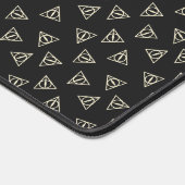 Magisch grijs geel driehoekig cirkelsymbool bureaumat (Hoek)