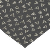 Magisch grijs geel driehoekig cirkelsymbool korte tafelloper (Hoek)