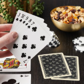 Magisch grijs geel driehoekig cirkelsymbool pokerkaarten (Insitu)