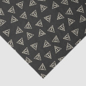 Magisch grijs geel driehoekig cirkelsymbool tissuepapier (Detail)