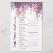 Magisch haarthema Baby Word Scramble Game (Voorkant)