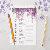 Magisch haarthema Baby Word Scramble Game