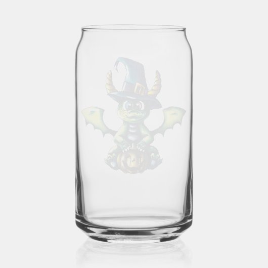 Magisch Halloween Dragon Design Blikvorm Glas (Voorkant)