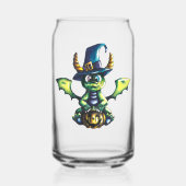 Magisch Halloween Dragon Design Blikvorm Glas (Achterkant)