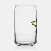 Magisch Halloween Dragon Design Blikvorm Glas (Links)
