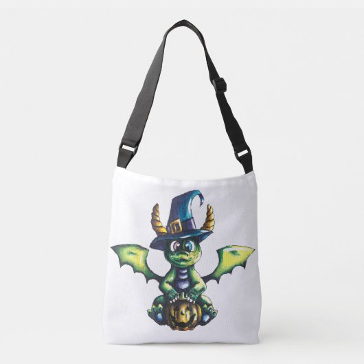 Magisch Halloween Dragon Design Crossbody Tas (Voorkant)
