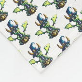 Magisch Halloween Dragon Design Fleece Deken (Hoek)