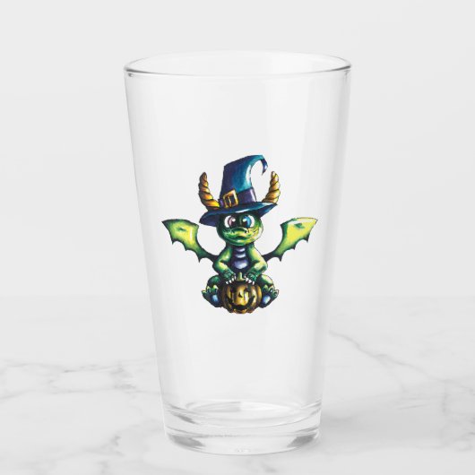 Magisch Halloween Dragon Design Glas (Voorkant)