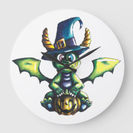 Magisch Halloween Dragon Design Grote Klok