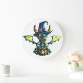 Magisch Halloween Dragon Design Grote Klok (Huis)