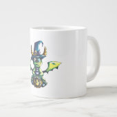 Magisch Halloween Dragon Design Grote Koffiekop (Voorkant rechts)