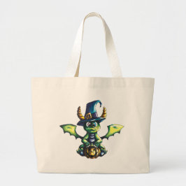 Magisch Halloween Dragon Design Grote Tote Bag