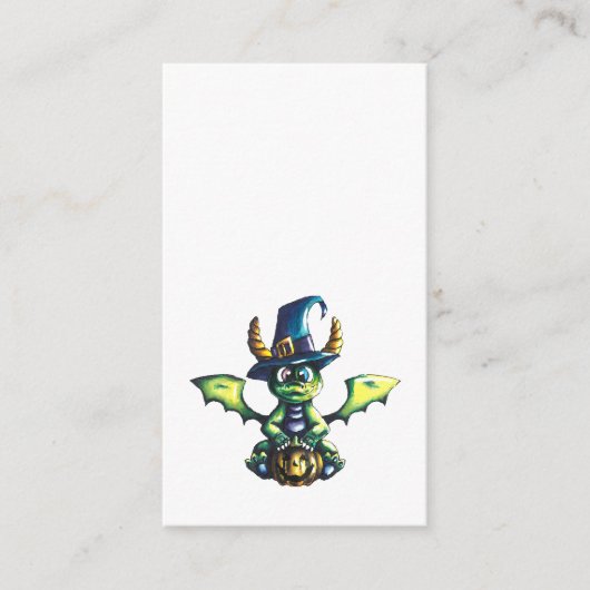 Magisch Halloween Dragon Design Informatiekaartje (Voorkant)