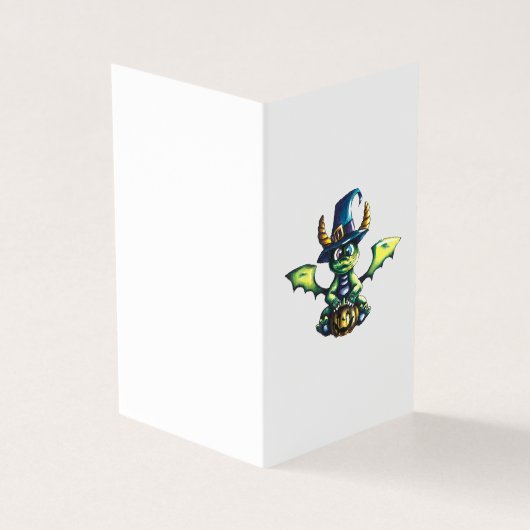 Magisch Halloween Dragon Design Kaart (Buitenkant)