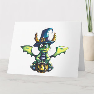 Magisch Halloween Dragon Design Kaart