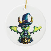 Magisch Halloween Dragon Design Keramisch Ornament (Voorkant)