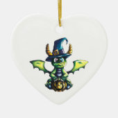 Magisch Halloween Dragon Design Keramisch Ornament (Voorkant)