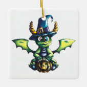 Magisch Halloween Dragon Design Keramisch Ornament (Voorkant)