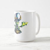 Magisch Halloween Dragon Design Koffiemok (Voorkant rechts)