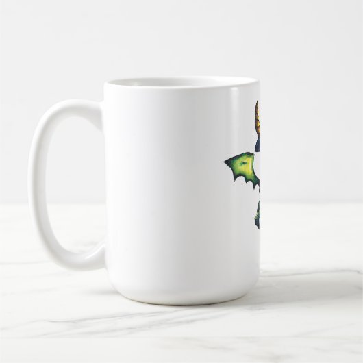 Magisch Halloween Dragon Design Koffiemok (Links)