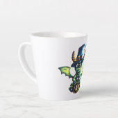 Magisch Halloween Dragon Design Latte Mok (Linkerhoek)