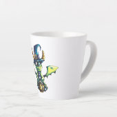 Magisch Halloween Dragon Design Latte Mok (Rechterhoek)