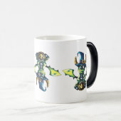 Magisch Halloween Dragon Design Magische Mok (Voorkant rechts)