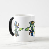 Magisch Halloween Dragon Design Magische Mok (Voorkant links)