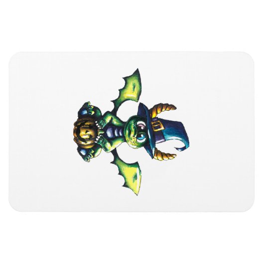 Magisch Halloween Dragon Design Magneet (Horizontaal)