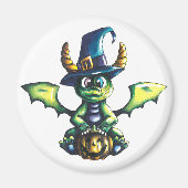 Magisch Halloween Dragon Design Magneet (Voorkant)