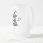 Magisch Halloween Dragon Design Matglas Bierpul (Voorkant rechts)