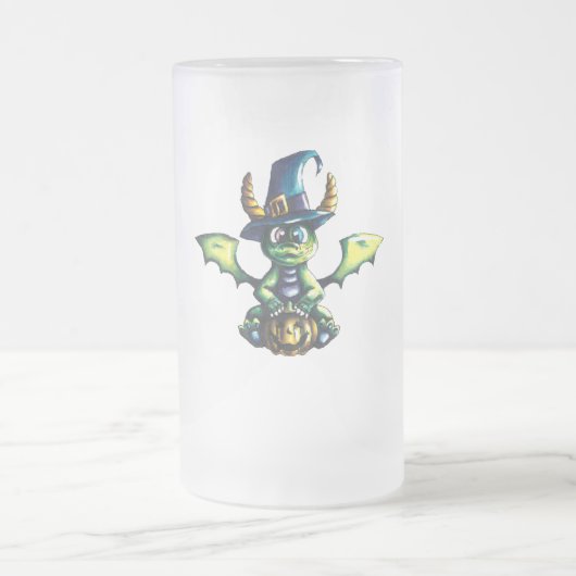 Magisch Halloween Dragon Design Matglas Bierpul (Center)