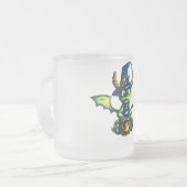 Magisch Halloween Dragon Design Matglas Koffiemok (Voorkant links)