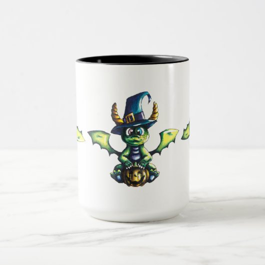 Magisch Halloween Dragon Design Mok (Midden)