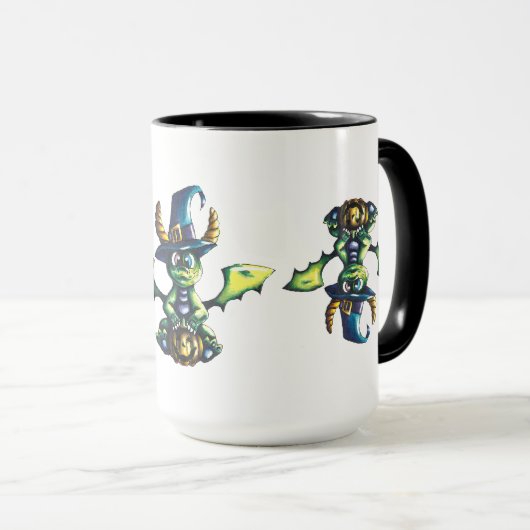 Magisch Halloween Dragon Design Mok (Voorkant rechts)