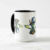 Magisch Halloween Dragon Design Mok (Voorkant links)