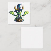 Magisch Halloween Dragon Design Notitiekaartje (Voorkant / Achterkant)