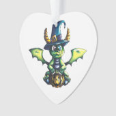 Magisch Halloween Dragon Design Ornament (voorkant)