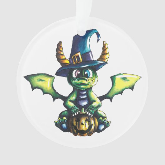 Magisch Halloween Dragon Design Ornament (voorkant)