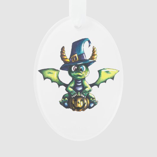 Magisch Halloween Dragon Design Ornament (voorkant)