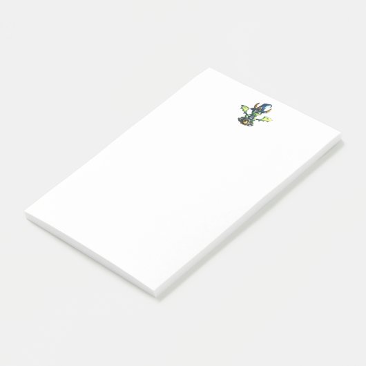 Magisch Halloween Dragon Design Post-it® Notes (Schuin)