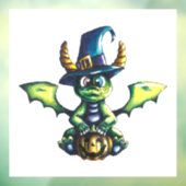 Magisch Halloween Dragon Design Raamsticker (Vel 3)