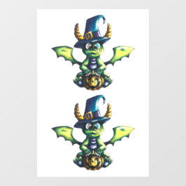 Magisch Halloween Dragon Design Raamsticker